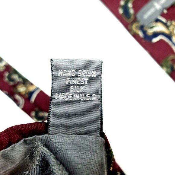Robert Talbott Silk Tie Purple Print Paisley Class - Picture 5 of 7
